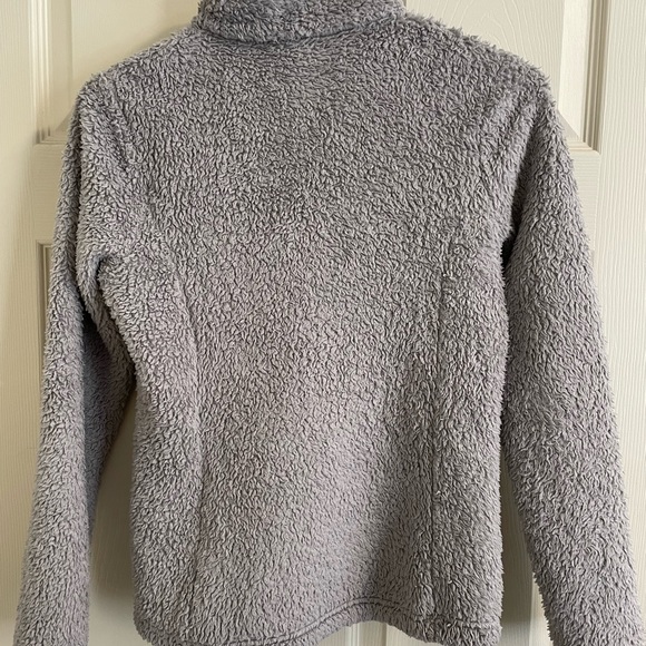 Cozy Patagonia Women's Los Gatos 1/4 Zip Fleece Pullover Small - light gray EUC - Picture 4 of 7